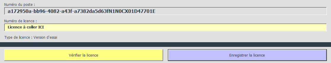 Licence du poste